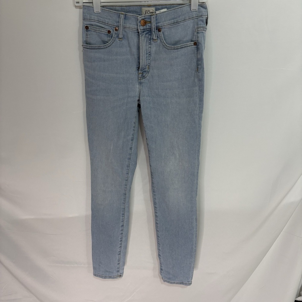 J Crew Womens Jeans Size 25 Light Wash High Rise Super Skinny Blue Denim